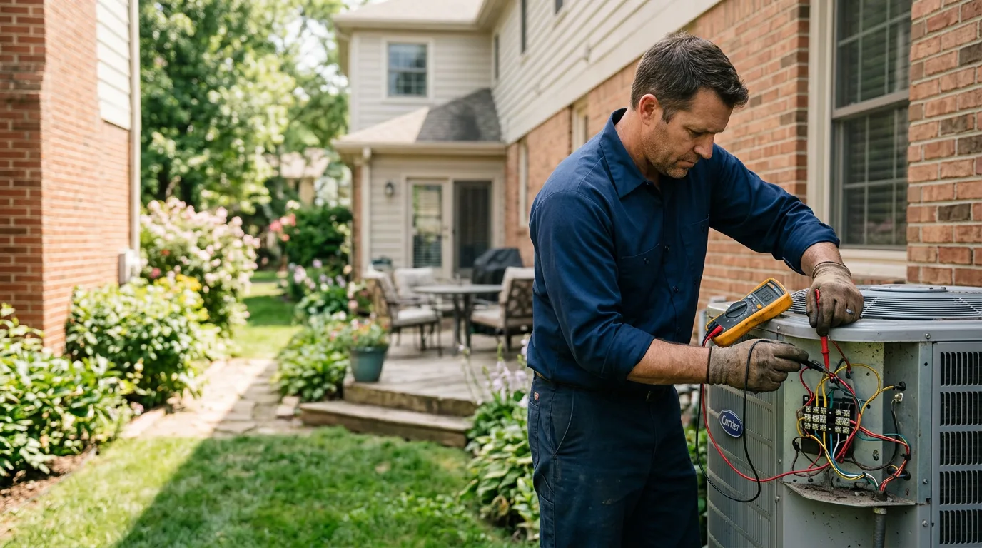 HVAC technician working near Crowley, CO